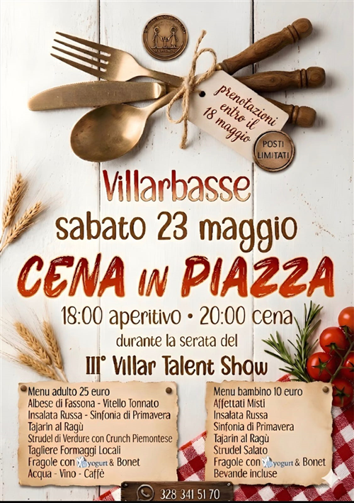Cena in piazza