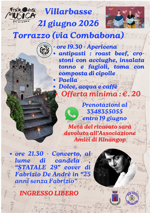 Festa della musica 21 giugno 2026