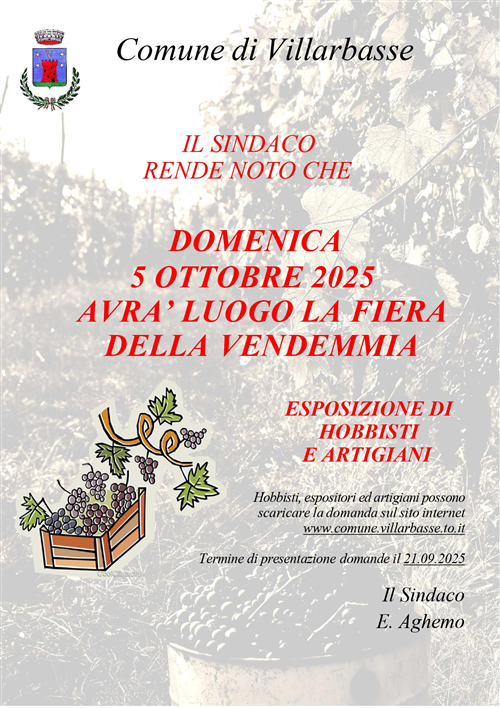 Fiera della vendemmia 2025