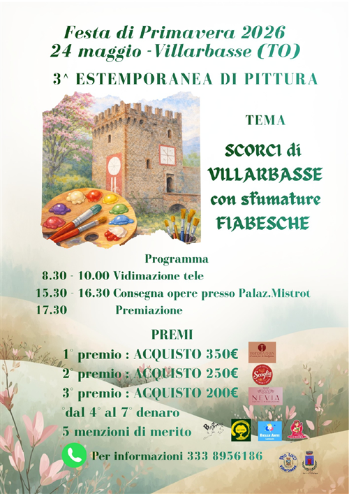 Festa di primavera 2026 - 3^ Estemporanea di pittura