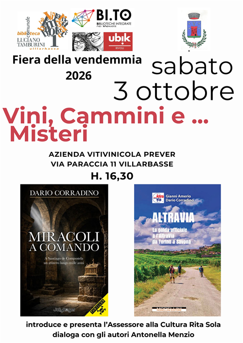 "Vini, Cammini e...Misteri"